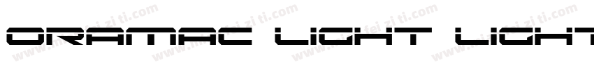 Oramac Light Light字体转换